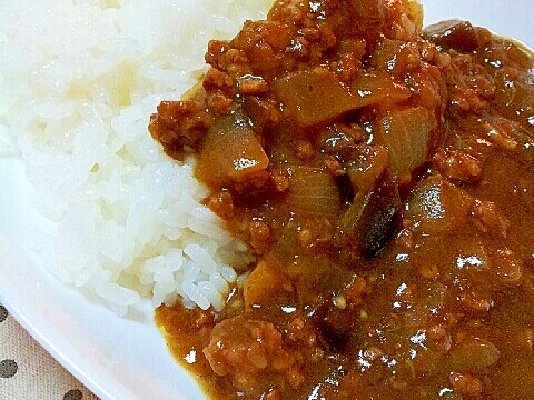 ✿ナスとひき肉のカレー❤